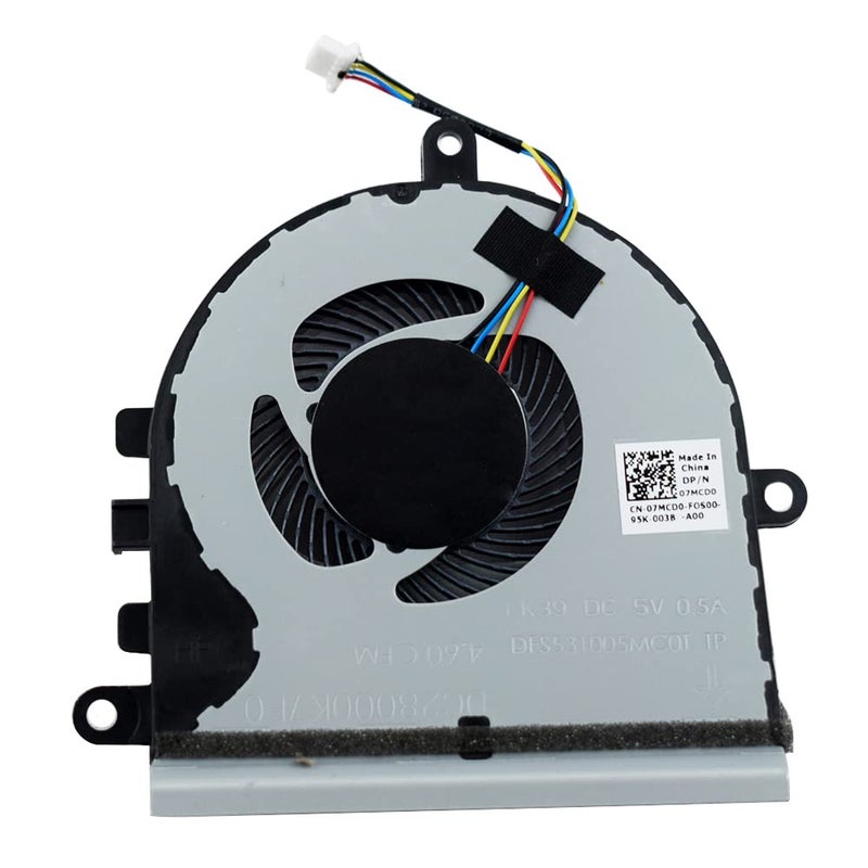 Rangale CPU Cooling Fan for Dell Inspiron 15 5570 5575 P75F 15-5570 I5575-A214SLV-PUS Vostro (2021) 3400 3401 3405 3500 3501 Series Laptop 07MCD0 - Image 2